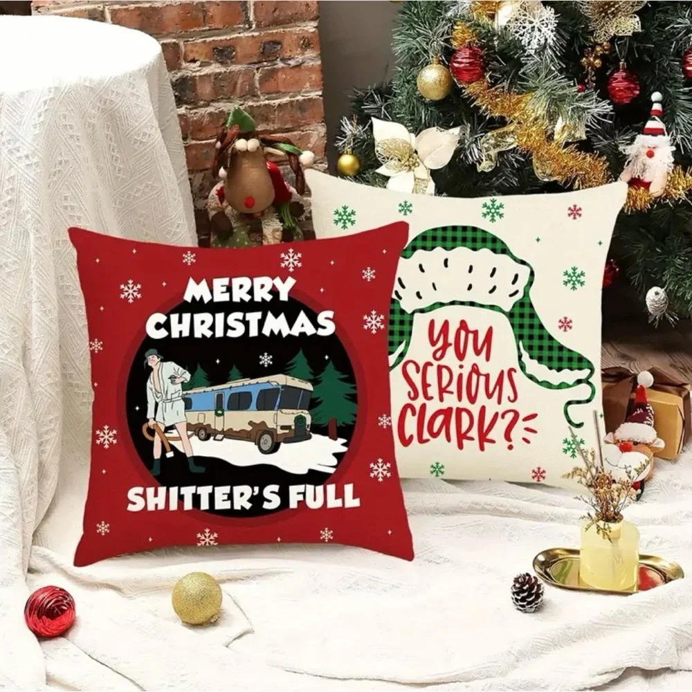 Christmas Vacation Pillow Covers, NWT